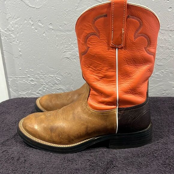 🔥🔥 ANDERSON BEAN Leather Cowboy Western Boots - Expensive Quality - Sz 9 - EUC - Picture 1 of 13